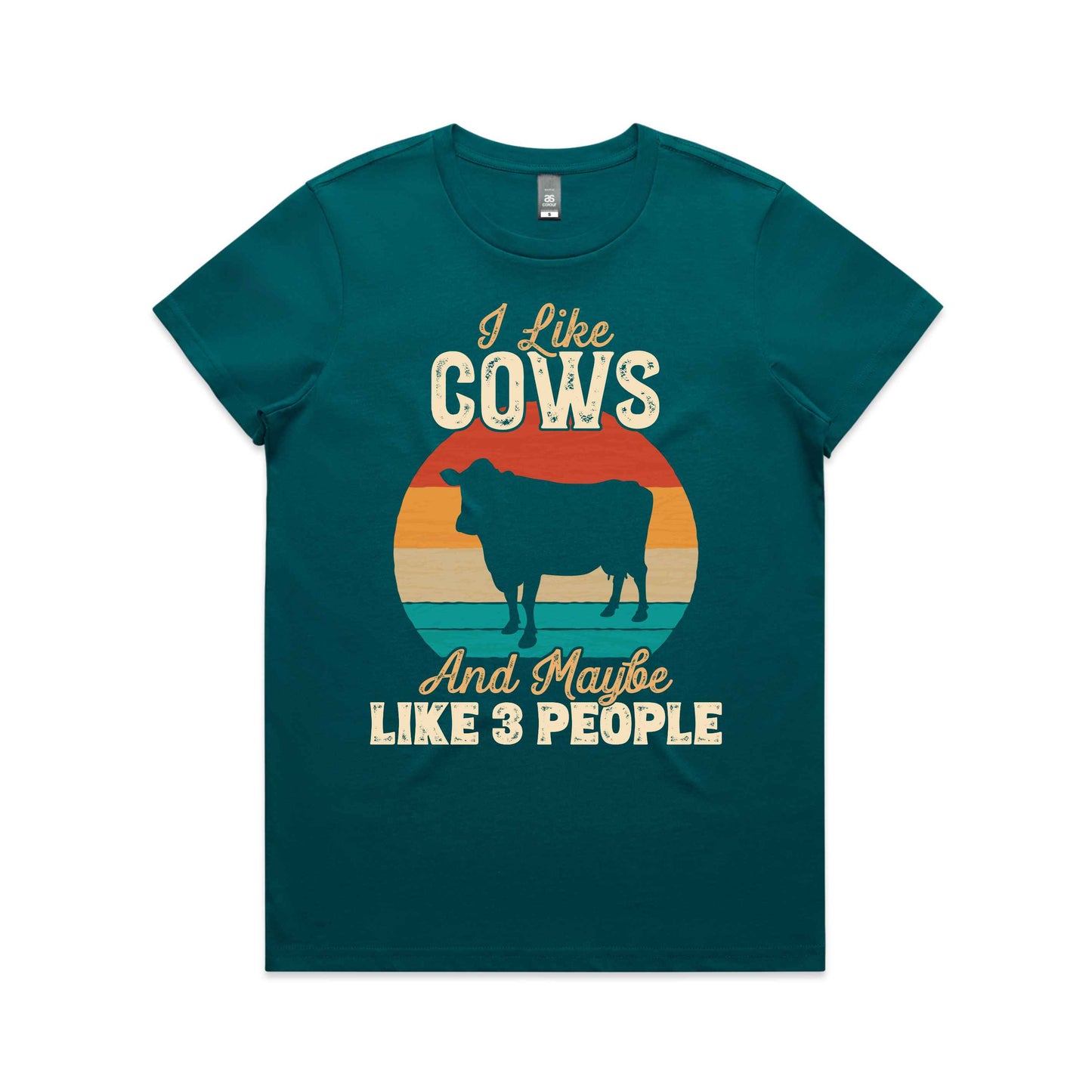 Hayco Women's I Like Cows & Maybe 3 People