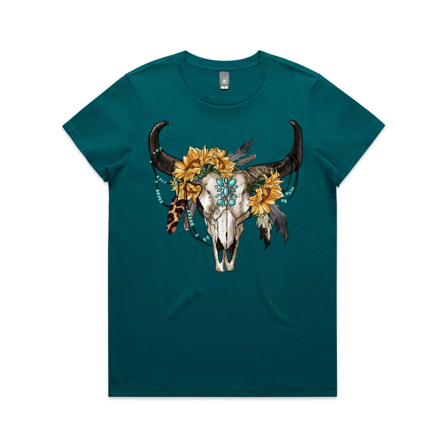 Hayco Women's Flower Skull