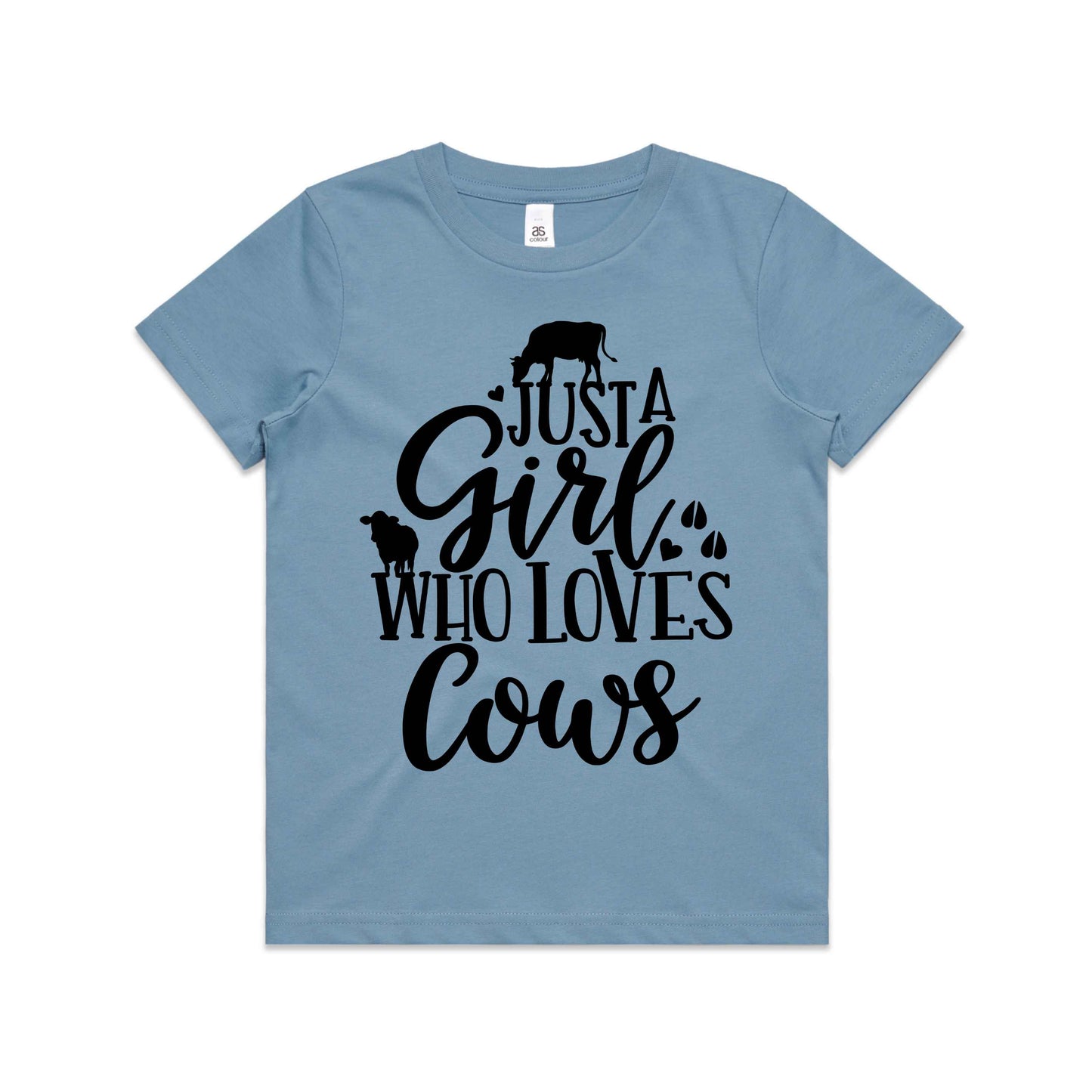 Hayco Kids Just a Girl Who Loves Cows - Sizes 8 - 16