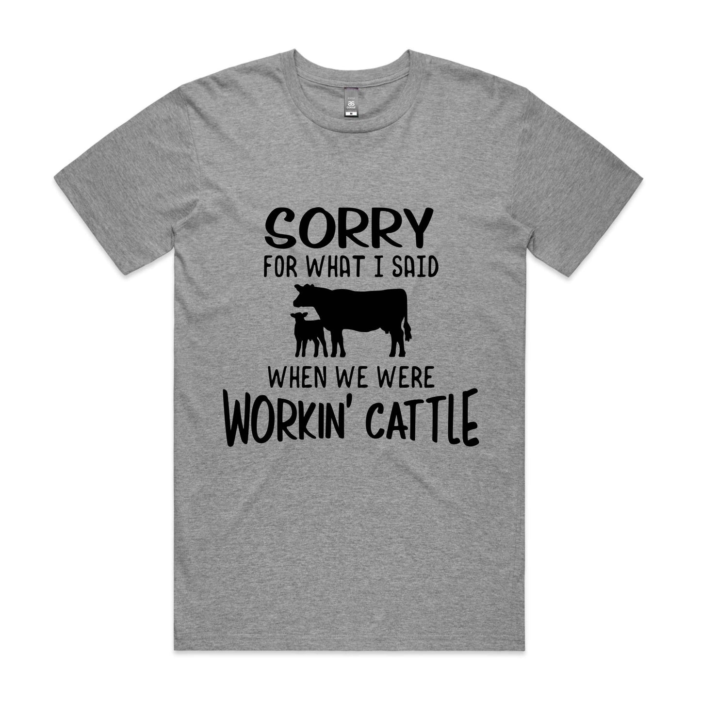 Hayco Men's Sorry for What I said When we were Workin' Cattle