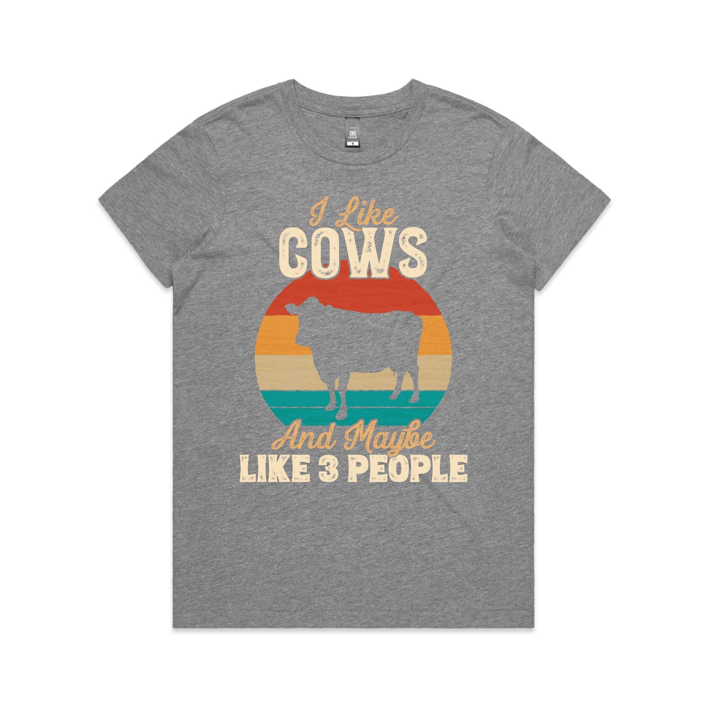 Hayco Women's I Like Cows & Maybe 3 People