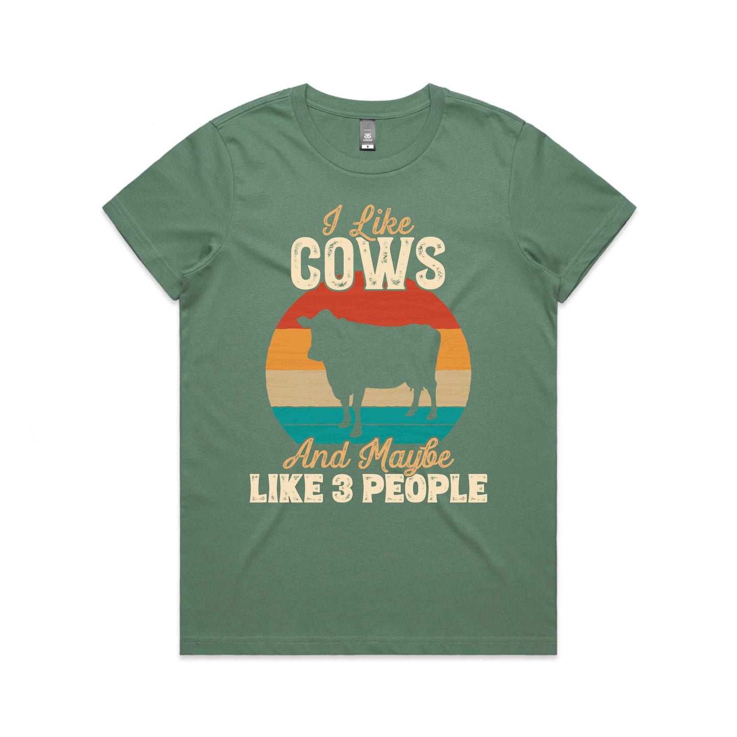 Hayco Women's I Like Cows & Maybe 3 People