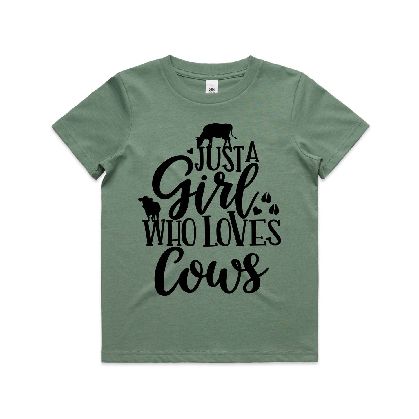 Hayco Kids Just a Girl Who Loves Cows - Sizes 8 - 16