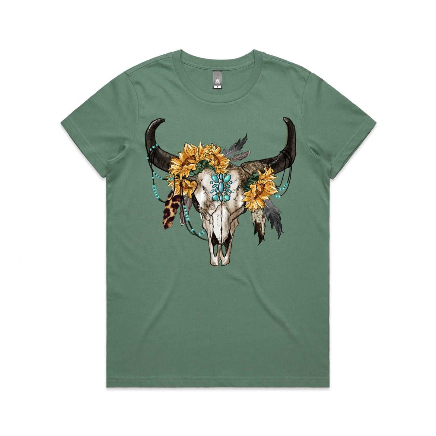 Hayco Women's Flower Skull