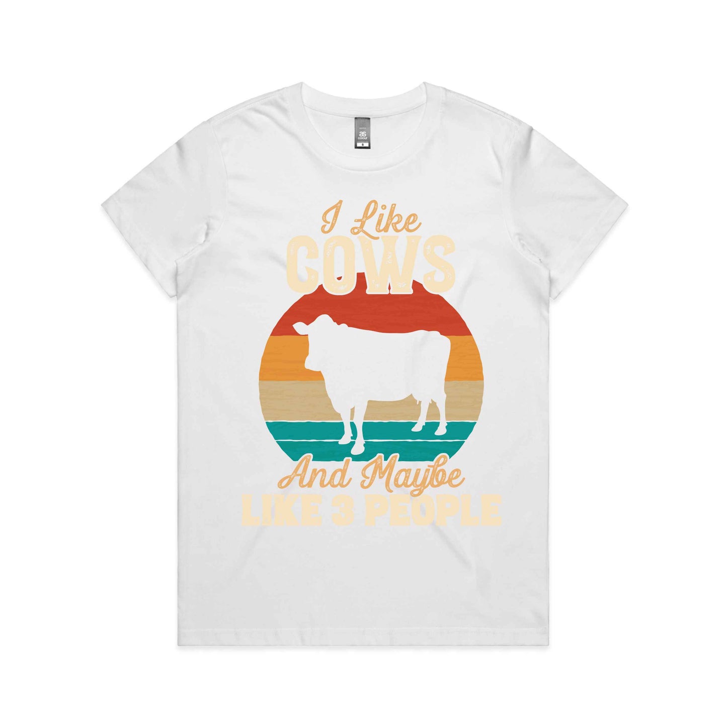 Hayco Women's I Like Cows & Maybe 3 People