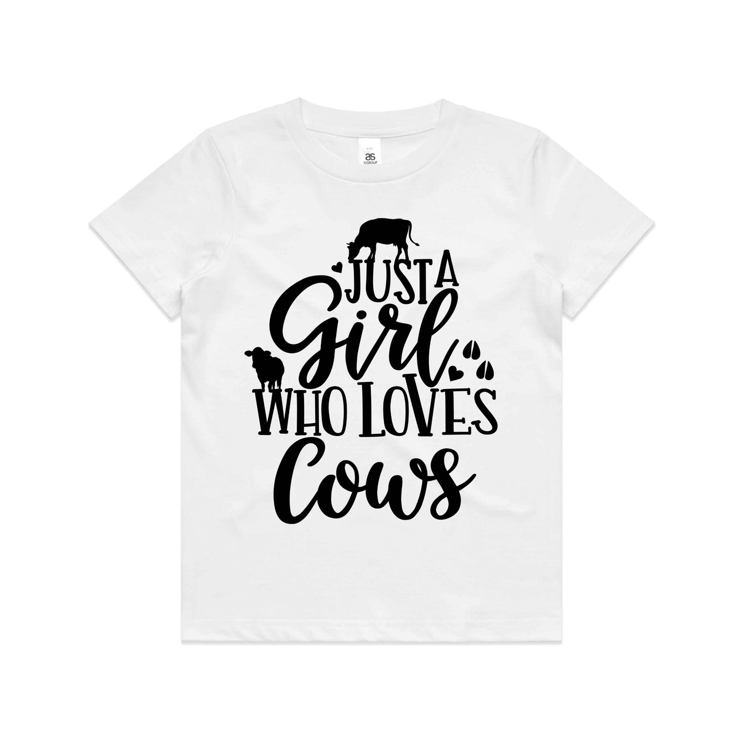Hayco Kids Just a Girl Who Loves Cows - Sizes 8 - 16