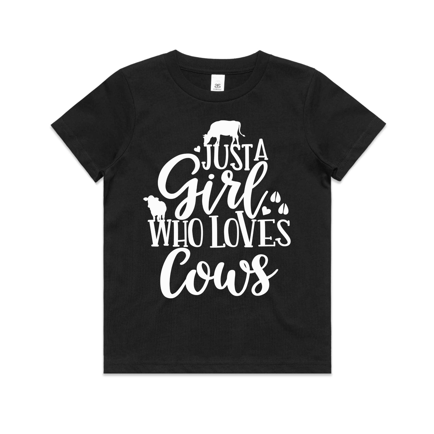 Hayco Kids Just a Girl Who Loves Cows - Sizes 8 - 16