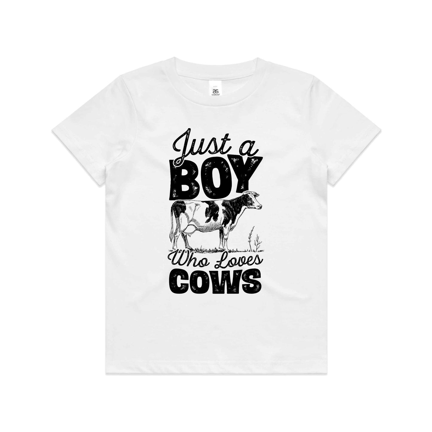 Hayco Kids Just a Boy Who Loves Cows - Sizes 8 - 16